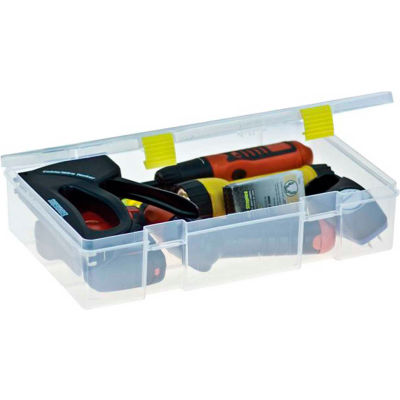 Plano ProLatch™ StowAway® Utility Box Open Compartment 14"L x 9-1/8"W x 3-1/4"H Clear - Pkg Qty 3