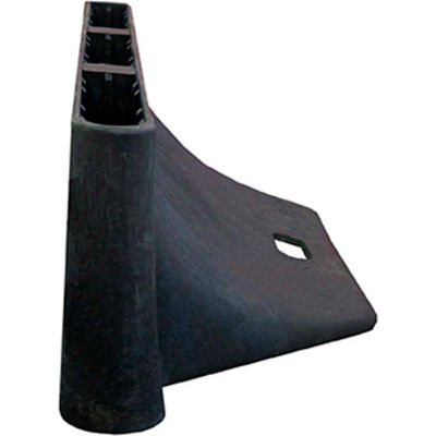 Plasticade CSP-SW-ADA35B 43 Lb. Rubber Base For Strongwall ADA Compliant Plastic Barricade, Black