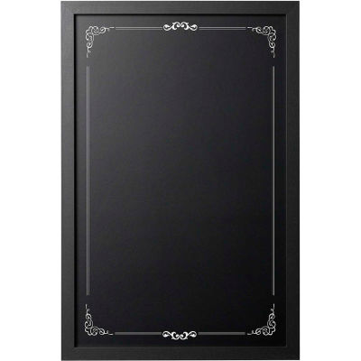 MasterVision Decorative Chalkboard, 16" X 24", Black Frame, Wallmount