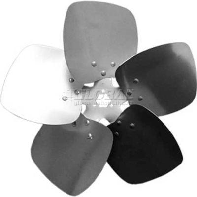 Five Wing Condenser Fan Blade, Interchangeable Hub, Aluminum, CW, 22" Dia., 33° Pitch