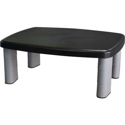 Adjustable Monitor Stand, Black/Silver