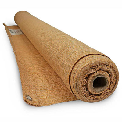 BOEN Privacy Netting W/Reinforced Grommets, 4' x 50', Beige - PN-30063