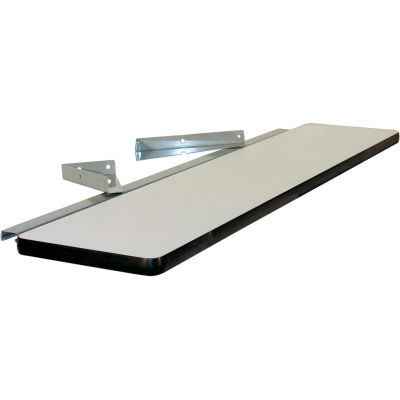 72"L X 12"D Anti-Static Laminate Cantilever Shelf- Gray