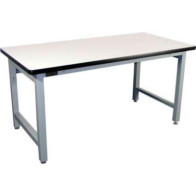 Pro-Line 72 x 36 HD7236C-HDLE-A31 Fixed Height Heavy Duty Workbench Plastic Laminate Top - Gray
