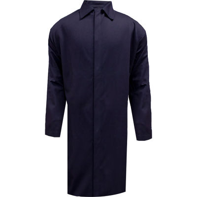 ArcGuard® Flame Resistant Food Processing Lab Coat, 2XL, Navy, C09UJLCFS