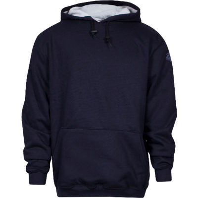 National Safety Apparel® Heavyweight Lined Pullover FR Hoodie, M, Navy, C21IFWE03MD