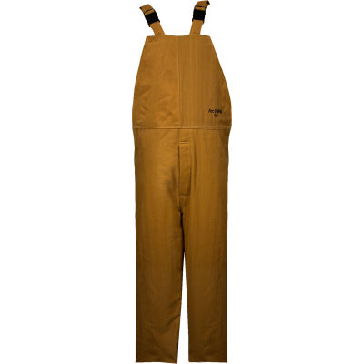 ArcGuard® 65 cal Nomex/Kevlar Bib Overalls, L, Caramel, C45KDQTLG32