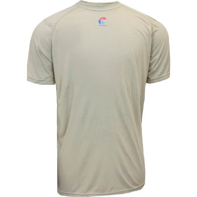 National Safety Apparel® Flame Resistant Control T-Shirt, 2XL, Khaki, C51FRSR2X