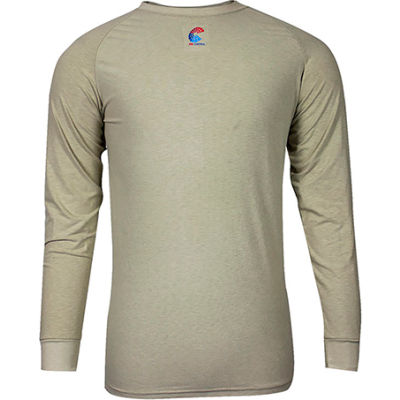 National Safety Apparel® FR Control 2.0 Short Sleeve T-Shirt, M, Khaki, C52JKSRMD