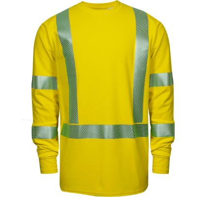 DRIFIRE® Performance Hi-Vis Long Sleeve FR T-Shirt, Type R, Class 3, XL-T, Yellow