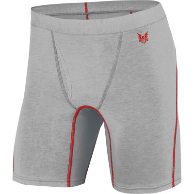 DRIFIRE® PRIME Flame Resistant Boxer Brief, L, Gray, DF2-CM-762-PBB-RG-LG