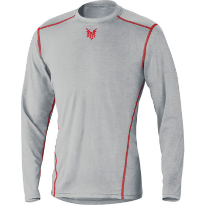 DRIFIRE® PRIME Long Sleeve Flame Resistant T-Shirt, L, Gray, DF2-CM-762-PLS-RG-LG