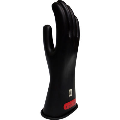 ArcGuard® Class 0 Rubber Voltage Gloves, Black, Size 11, GC0B11