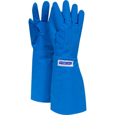National Safety Apparel® Water Resistant Elbow Cryogenic Glove, Large, Blue, G99CRBERLGEL