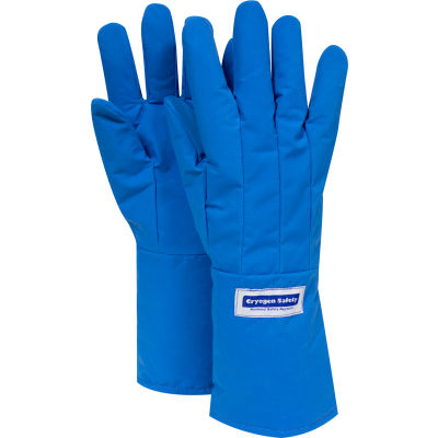 National Safety Apparel® Water Resistant Mid-Arm Cryogenic Glove, Medium, Blue, G99CRBERMDMA