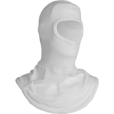 CARBON ARMOUR™ High Heat Half-Face Knit Hood in Nomex, OSFM, White, H30NK
