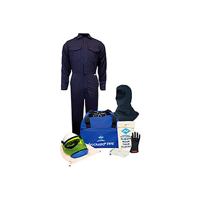ArcGuard® KIT2CV08BXL11 8 cal/cm2 Arc Flash Kit w/ FR Coverall w/ Balaclava, XL, Glove Size 11