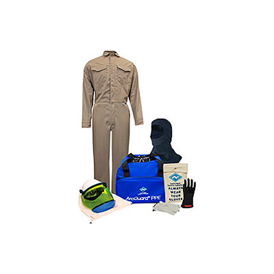 ArcGuard® KIT2CVPR08BL11 8 cal DuPont Protera Arc Flash Kit, FR Coverall & Balaclava, L, Sz 11
