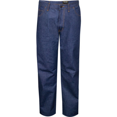 TECGEN Select® Flame Resistant Jeans, 44 x 34, Classic Denim, PNTJGJ44X34