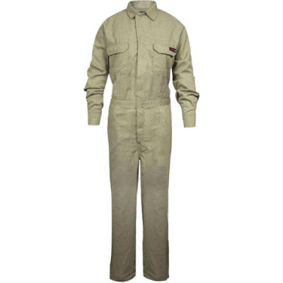 TECGEN Select® Women's Flame Resistant Coverall, L, Tan, TCGSCWN00112LGRG00
