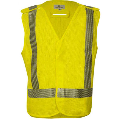 VIZABLE® Flame Resistant Standard Breakaway Vest, ANSI Class 2, Type R, 3XL, Yellow