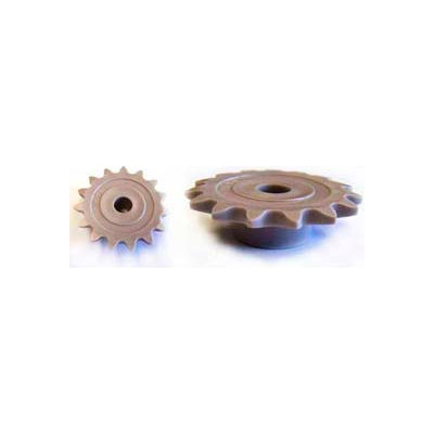 Plastock® #25 Roller Chain Sprockets 19ts, Acetal, 1/4 Pitch, 19 Tooth Roller