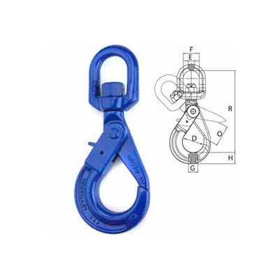Peerless™ 8499200 9/32" - 5/16" V10 Swivel Self-Lock Hook