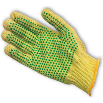 PIP Kut-Gard® Kevlar® Gloves, 100% Kevlar®, Medium Weight, PVC Dots Two Sides, XS