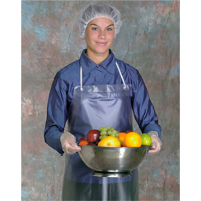 8 Mil Sewn Edge Vinyl Apron - Clear, 35" x 45" - Pkg Qty 12