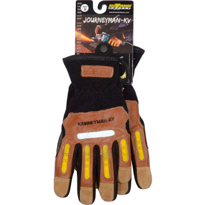PIP Maximum Safety® Journeyman KV, Professional Workman's Glove, Brown, M, 1 Pair