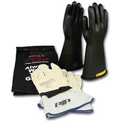 PIP ESP Kit, 1 Pair Black ESP Glove, 1 Pair Cow, Class 1, Size 10
