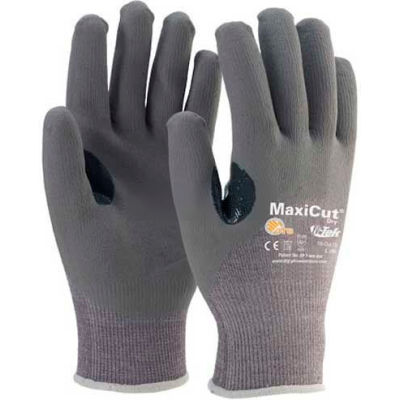 PIP MaxiGard Premium Gray Foam Nitrile Gloves, Over Knuckle Coated, Dyneema® Shell, XL