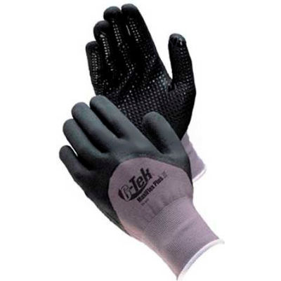 PIP G-Tek® MaxiFlex Plus III Gloves, Nitrile Dotted Palm, Fully Black ...