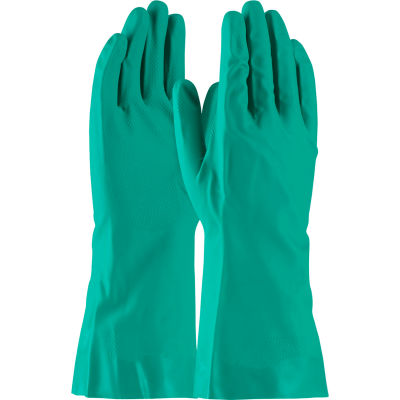 PIP Unlined Unsupported Nitrile Gloves, 15 Mil, Green, L, 1 Pair - Pkg Qty 12