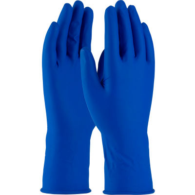 PIP Ambi-Thix® 62-327PF Medical/Exam Latex Gloves, 11-1/2"L, Powder-Free, Blue, S, 50/Box