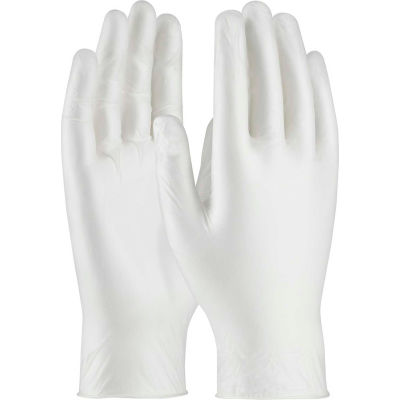 PIP Ambi-Dex® 64-435PF Industrial Grade Vinyl Gloves, 5 Mil, Powder-Free, S, White, 100/Box