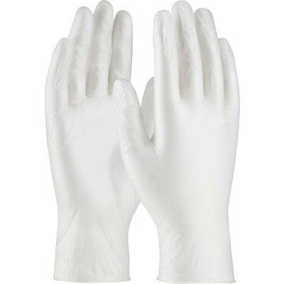 PIP Ambi-Dex® 64-V3000PF Industrial Grade Vinyl Gloves, 3 Mil, Powder-Free, L, White, 100/Box - Pkg Qty 10