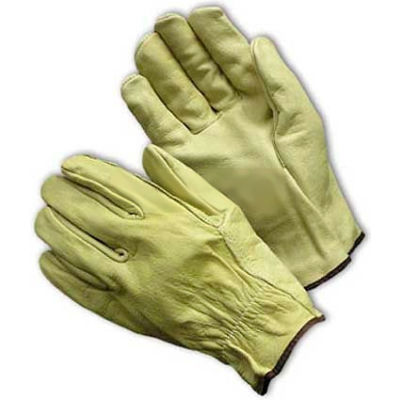 PIP Top Grain Cowhide Drivers Gloves, Straight Thumb, Economy Grade, M