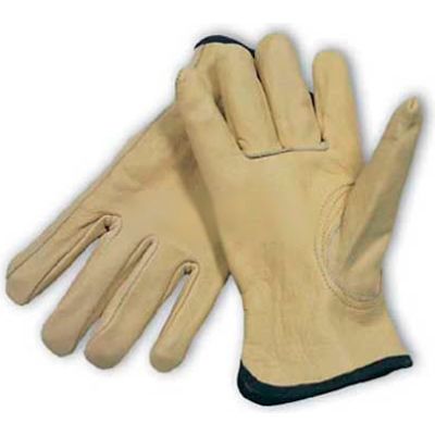 PIP Top Grain Cowhide Drivers Gloves, Keystone Thumb, Quality Grade, M