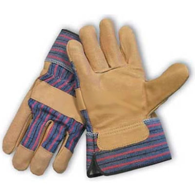 PIP Top Grain Pigskin Leather Palm, Premium Grade, Safety Cuff, L
