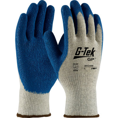 PIP Latex Coated Cotton Gloves, Large - 12 Pairs/Pack