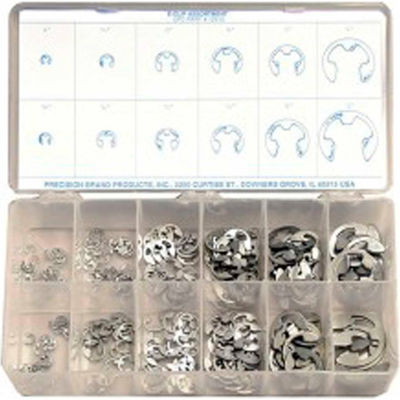 265 Piece E-Clip Assortment Maintenance Kit - Made In USA
