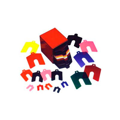 Size A 2" x 2" Plastic Slotted Shim, 170 Piece Assortment - Made In USA