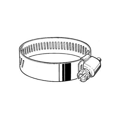 HD36S 9/16" Band, Heavy Duty 3-Piece Stainless Worm Gear Hose Clamp, 1-13/16" - 2-3/4" Dia. 10-Pack