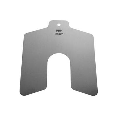 50mm x 50mm x 2mm Stainless Steel Metric Slotted Shim (Pack of 10) - Made In USA
