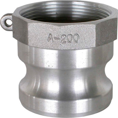 1-1/2" Aluminum Camlock Fitting - Male Coupler x FPT Thread