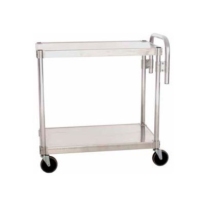 Prairie View AUC2436, Utility Cart, 2-Shelf, 24"W x 36"H x 36"D, Aluminum
