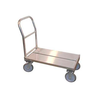 Prairie View P20836T HD Aluminum Platform Truck Grooved I-Beam Plank 36"L x 20"W x 13"H