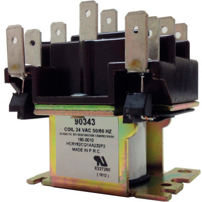 PSG 90343 DPDT General Purpose Relay 50/60 Hz Double Pole Coil 24VAC
