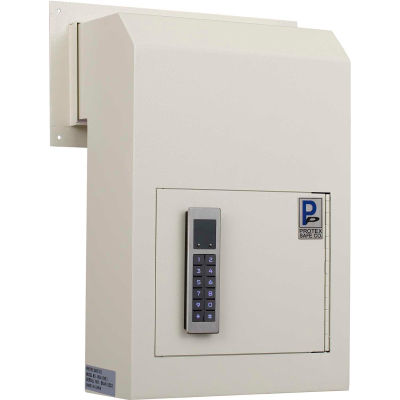 Protex Through the Door Drop Box with Electronic Lock WSS-159E 10" x 4-1/4" x 15" Beige